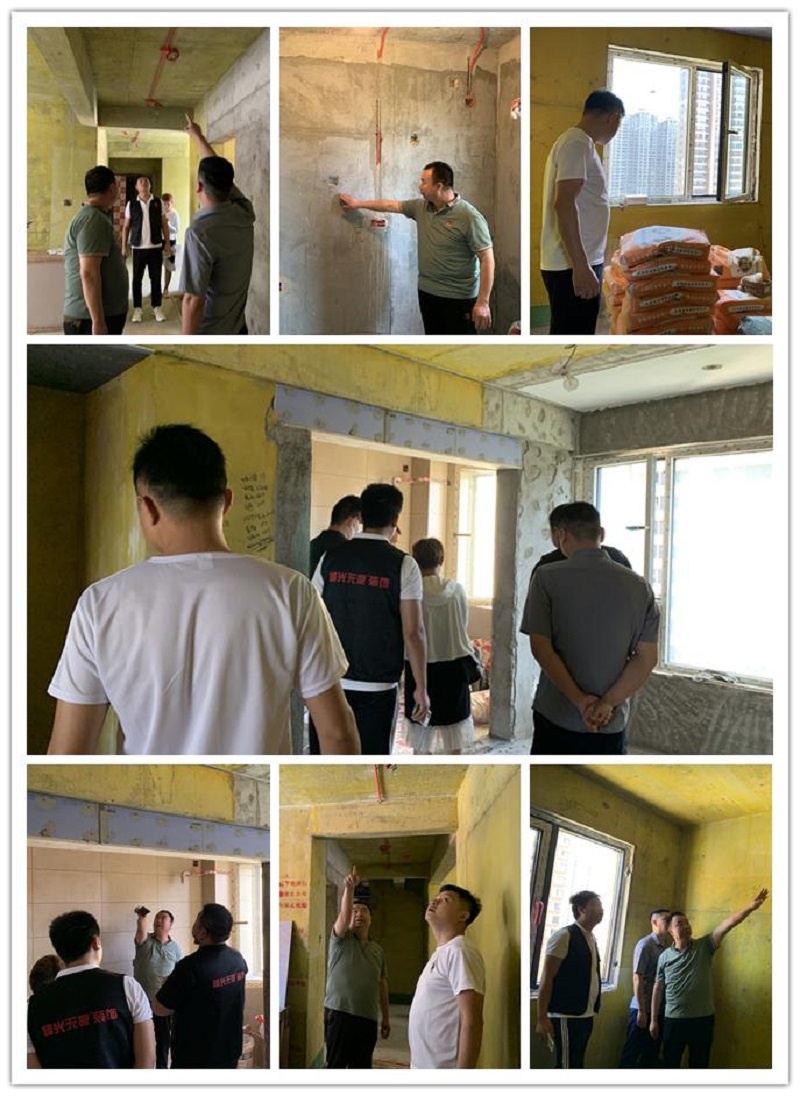 《第十九届峰光集团欧标标准工地评选》巡回检查组走进峰光南郊工地